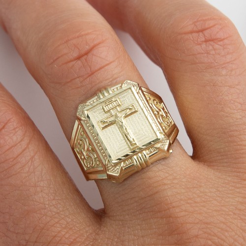 Anello signet croce crucifisso - croce,