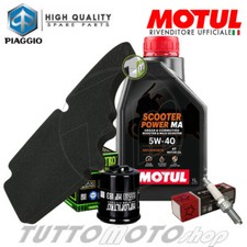 Tagliando PIAGGIO Vespa LX 125 / FL / Touring 2008 2009 Kit Motul Filtri Candela