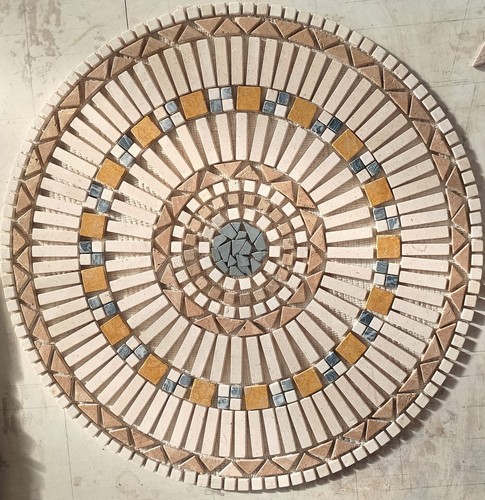 Rosone mosaico anticato per - mosaico,