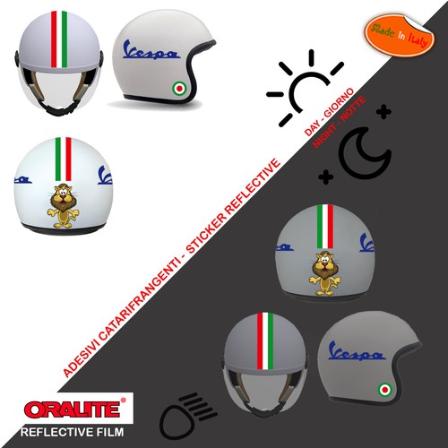 Adesivi casco rifrangenti