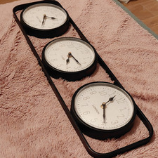 Triple Horloge murale - maison