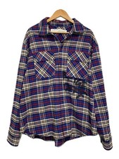 Camicia Off-White manica lunga M cotone multicolore check OMGA091F19F33006 usata