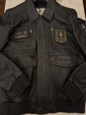 GIUBBOTTO UOMO AERONAUTICA MILITARE ANTI G IN PELLE TAGLIA 52