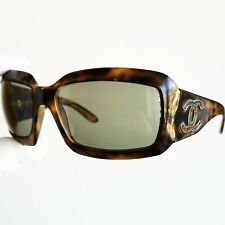 occhiali da sole CHANEL 6022-Q sunglasses tortoise brown gold square wrap 912/13