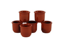 Set di 6 Bicchieri In Terracotta Per Amaro 40 ml Chupito Cicchetto Limoncello