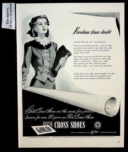 Scarpe croce rossa oro 1944 - scarpe,