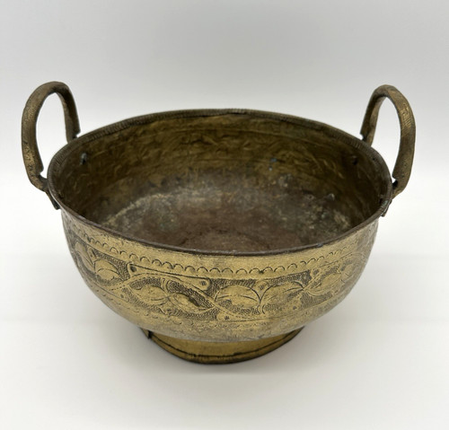 Vaso cachepot antico ottone - cachepot,