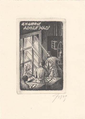 Exlibris libris acquaforte - exlibris,