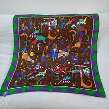 Foulard Piero Guidi in  seta, vintage , collezione  Magic Circus.