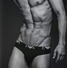 3-pack Slip mutande da per uomo EMPORIO ARMANI cotone elasticizzato nero bianco