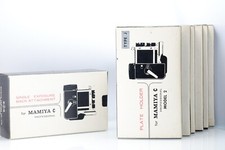 Mamiya C Single Exposure Back Attachment + 6pcs Plate Older Type J Model 2