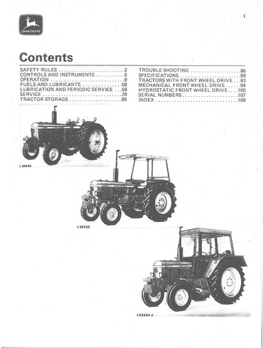 John deere tractor 1830 - john,