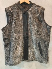 Gilet grigio vera pelliccia di