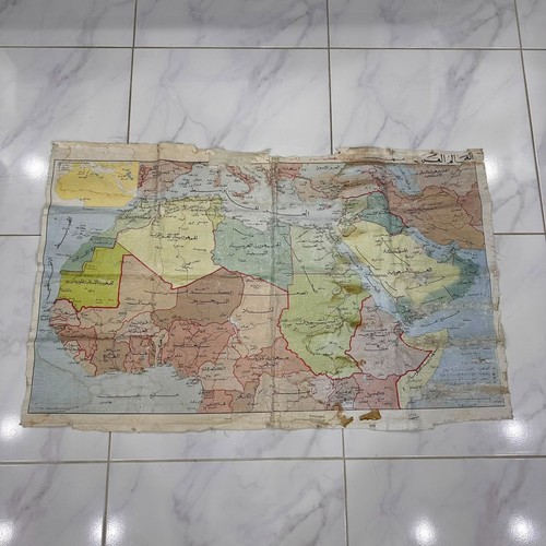 Mappa parete vintage 1974 - mappa,