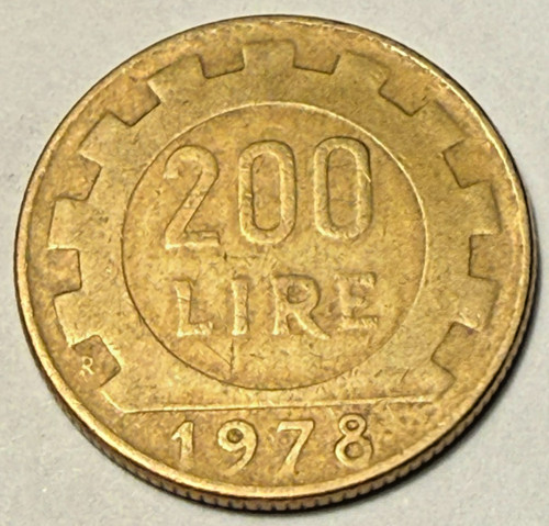 Italy 200 lire 1978 republica - lire,