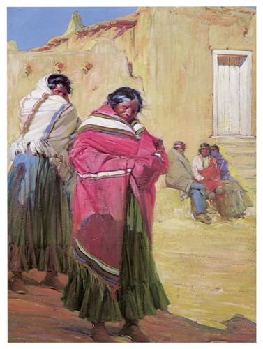 1300 indian village wall art - wall,