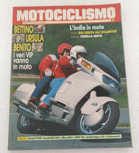 Motociclismo 1989 honda - motociclismo,