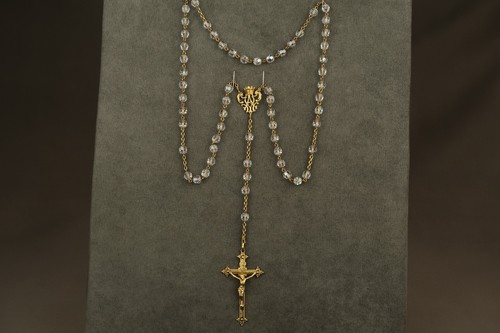 Antico ciondolo rosario perle