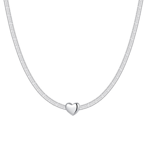 Collana donna acciaio - collana, in
