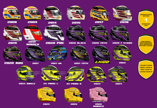 Adesivo casco lewis hamilton - adesivo,