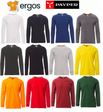 Payper PINETA T-Shirt Maglia Maglietta a Manica Lunga Girocollo Uomo 100% Cotone