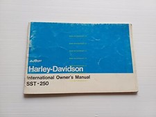 Harley-Davidson SST 250 manuale uso manutenzione originale INGLESE