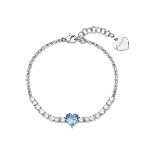 Bracciale cuore azzurro - bracciale,