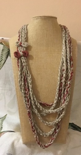 Sciarpa collana cotone - in,