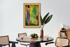 Quadro Ermanno Figliolini Rose rosse per Sylva Olio su tela 75 X 50 Cm.