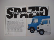 advertising Pubblicità 1986 MERCEDES BENZ TRANSPORTER 711 D/307 D