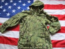 US NAVY USA AOR2 woodland digi CAMO goretex ECW TYPE III PARKA SEAL TEAM DEVGRU