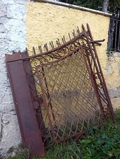 Cancello in ferro battuto fine