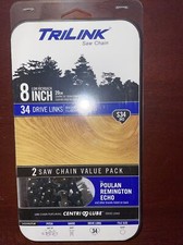 Confezione da 2 catene per sega TriLink 8 pollici S34 sega ad asta 14334X2TLW Echo Remington Poulan