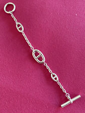 RARO! HERMES Chaine d'Ancre Bracelet - Bracciale Argento *IN OTTIME CONDIZIONI*