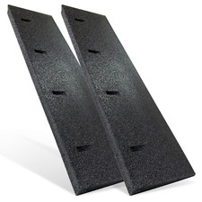 2 rampe per auto in gomma nere