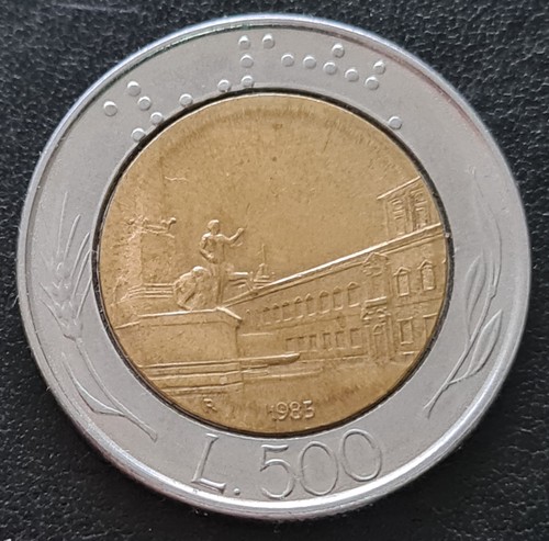 Moneta 500 lire italia 1985 - 500,