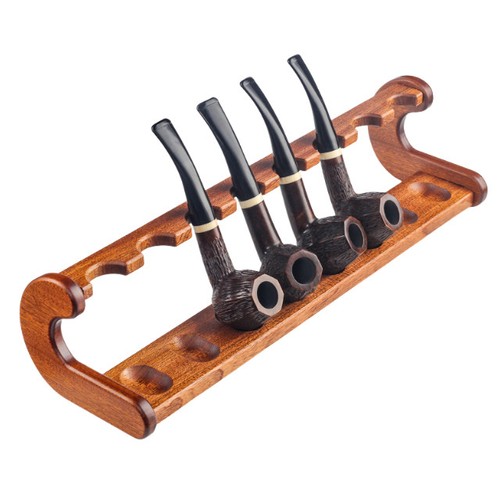 Wooden pipes stand holder - pipes,