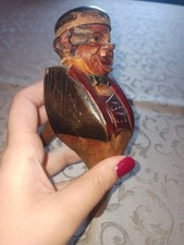 Anri Schiaccianoci Uomo  Con Difetti Mancanze Legno Intagliato Trentino