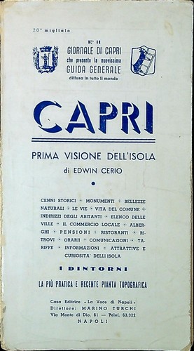 Capri prima visione dell isola - prima, dell'isola