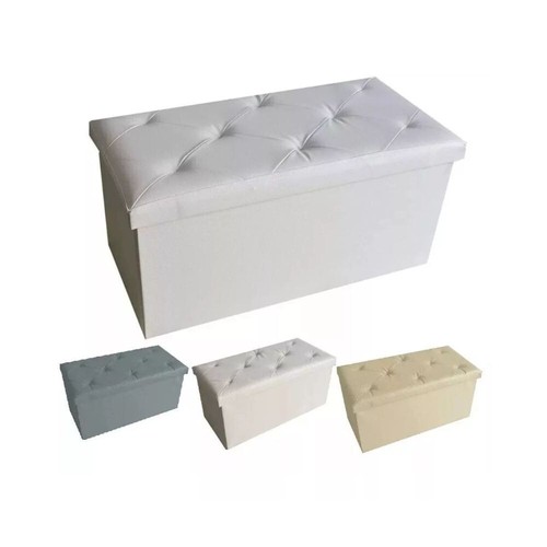 Pouf puff contenitore ecopelle - pouf,