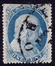 US Scott 24, 1857 Franklin, 1c