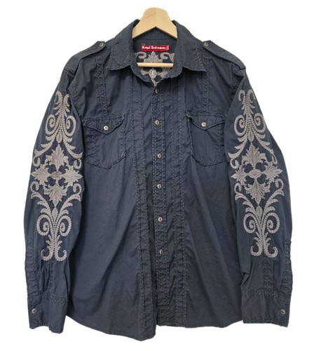 Camicia uomo royal con bottoni - royal,
