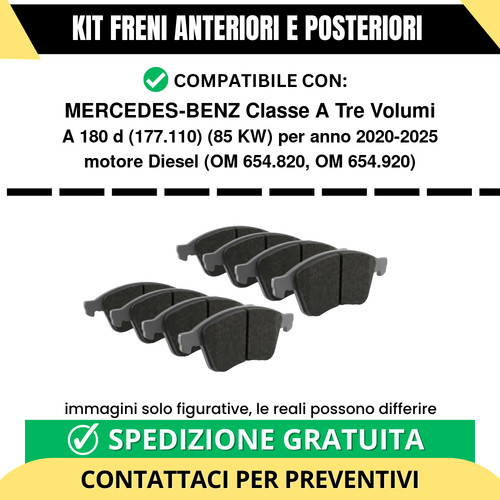 Pastiglie freno ant post - pastiglie,