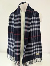Burberry Sciarpa Lana Blu