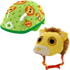 Leo Casco Sicurezza Con Peluche Leone Cover Moto Scooter Cycle K3yriders 3 Anni+