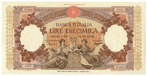 10000 lire capranesi - 10000,
