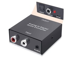 CONVERTITORE AUDIO ANALOGICO / DIGITALE DA RCA A SPDIF + CAVO SPDIF INTROVABILE