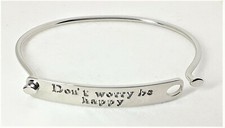 Bracciale rigido con scritta