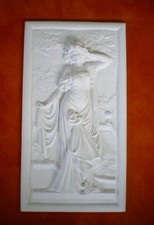 BASSORILIEVO IN GESSO BIANCO 31 x 57 cm. - P.6 cm.  PB 096  ARREDO INTERNI