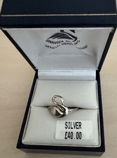 Swansea City AFC Solid Silver Swan Ring Ladies / Girls (NEW) Size K